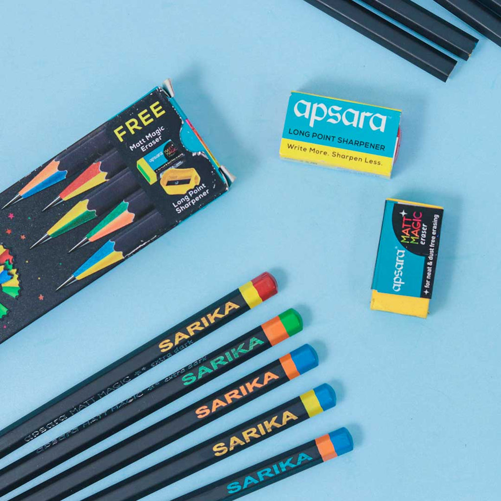 Personalised Apsara Matt Magic Pencils