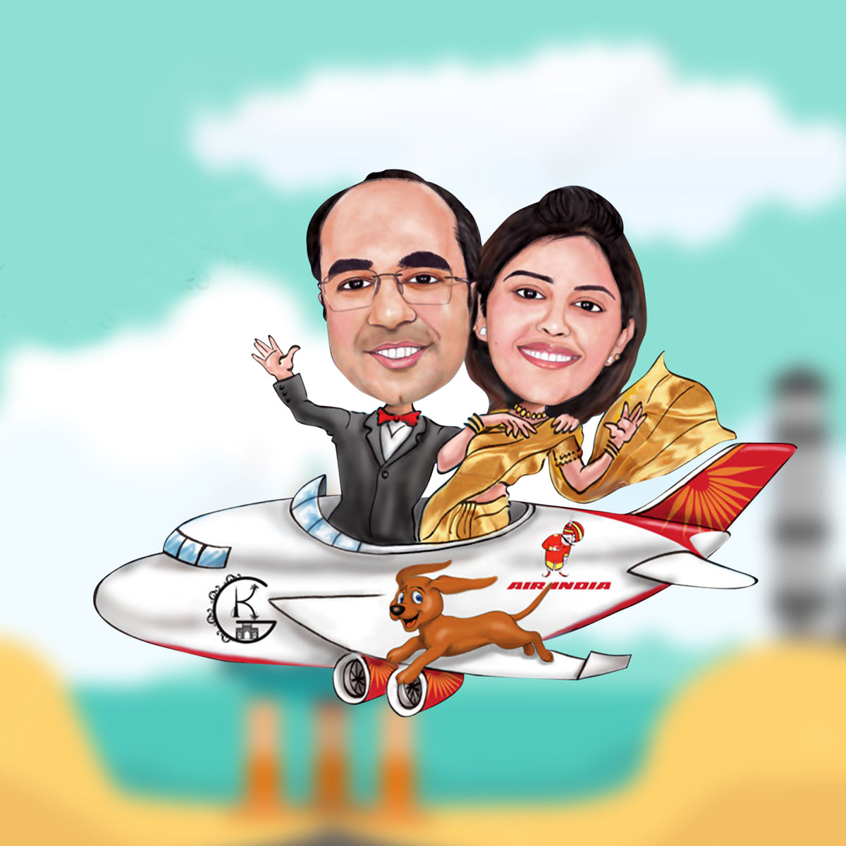 Couple Caricature 30