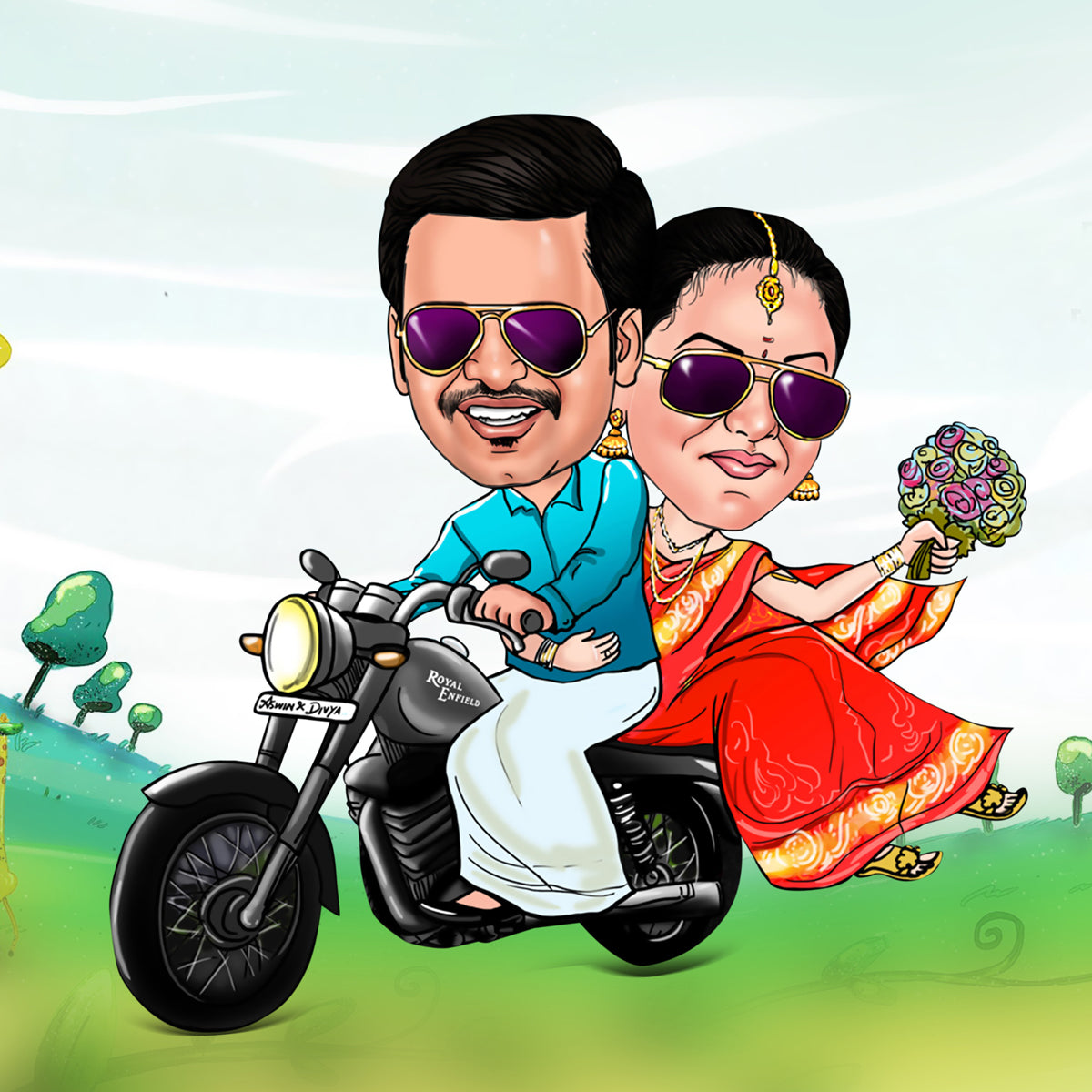 Couple Caricature 35