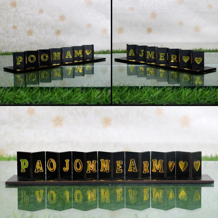Interactive Personalized Flip-Flop Name Stand