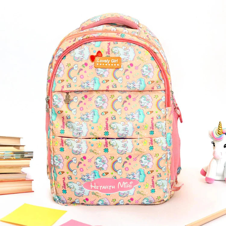 Peach Sorbet Unicorn Personalized Dreams Backpack