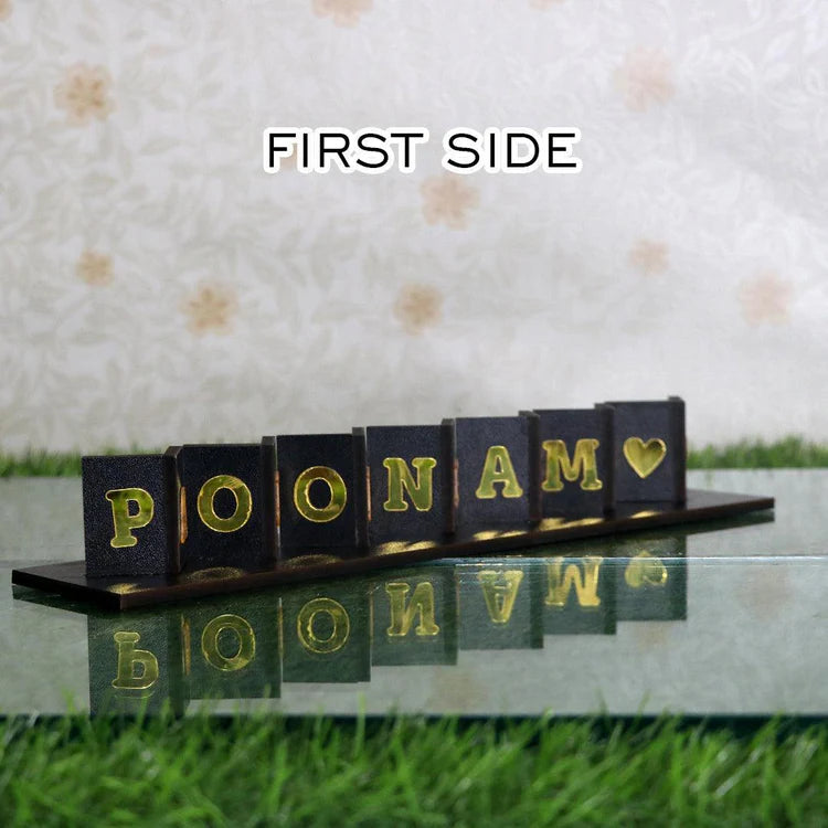 Interactive Personalized Flip-Flop Name Stand