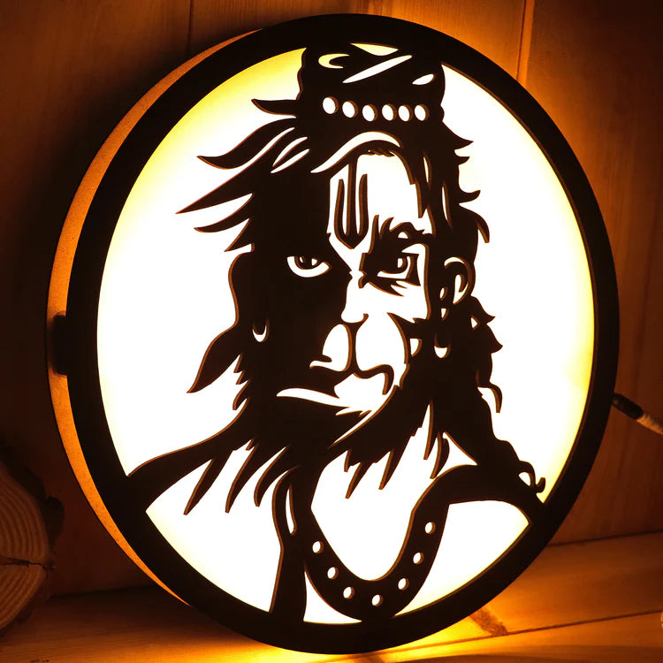 Rudra Hanuman LED Shadow Art Lamp