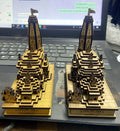 🏛️ Mini Ram Mandir Wooden Model