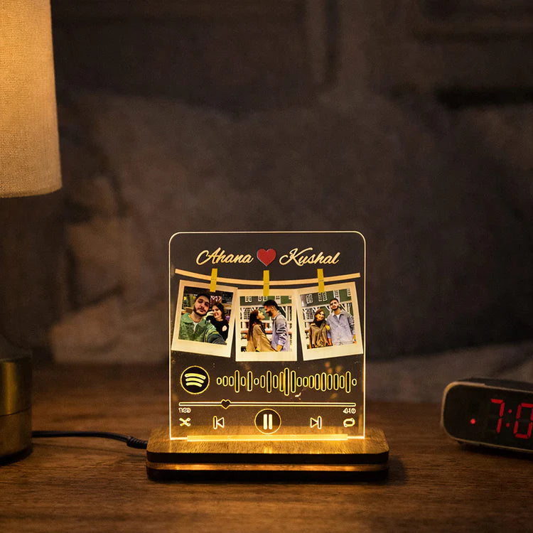 Personalized Spotify Photo Plaque LED Lamp