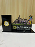 ✨ Customized Corporate Desk Memento with Clock – Premium Edition