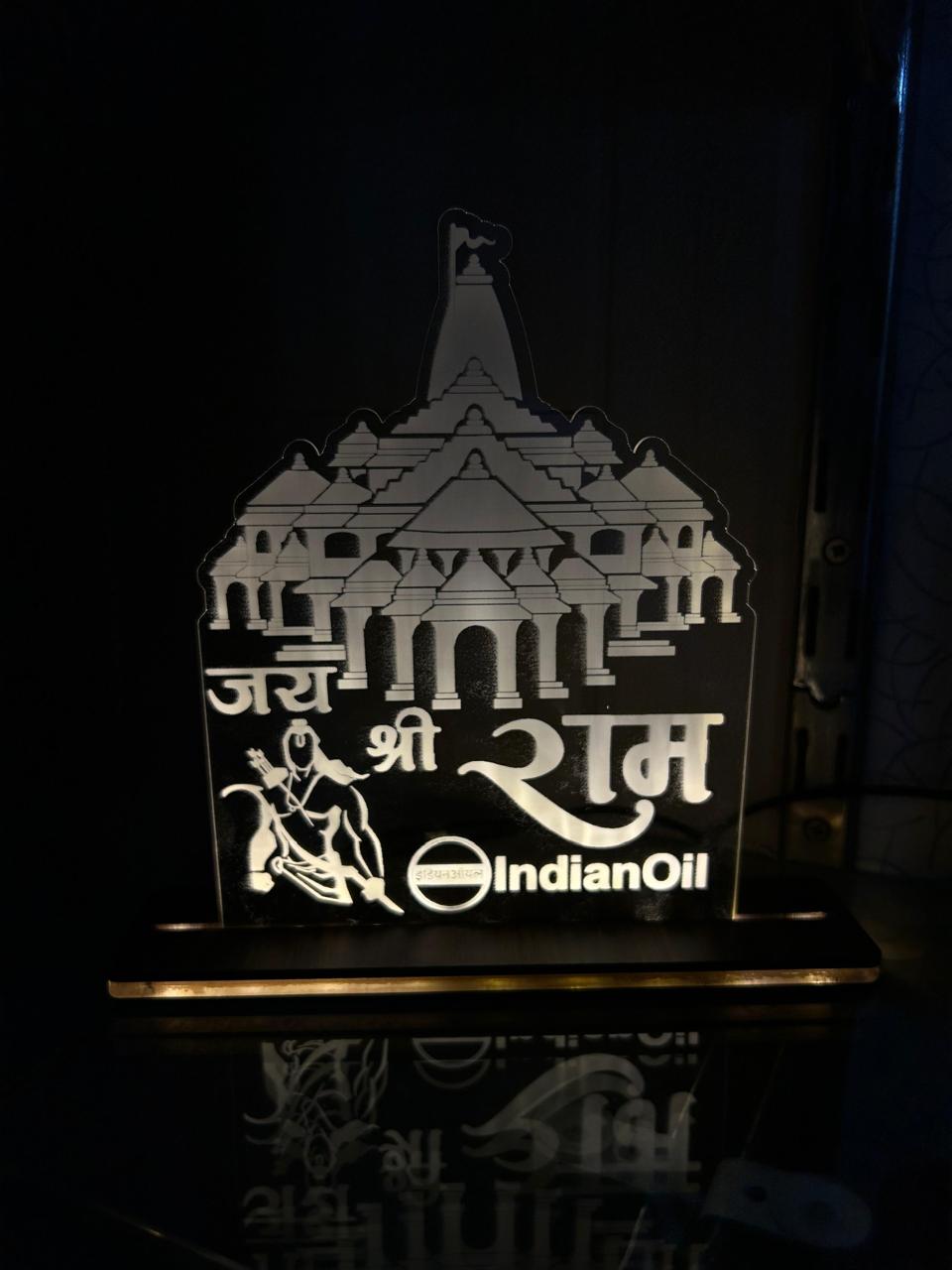 🛕 Shri Ram Mandir LED Frame – Devotion Meets Identity
