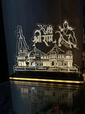 🪔 Jai Shri Ram LED Acrylic Table Frame with Ram Mandir Design