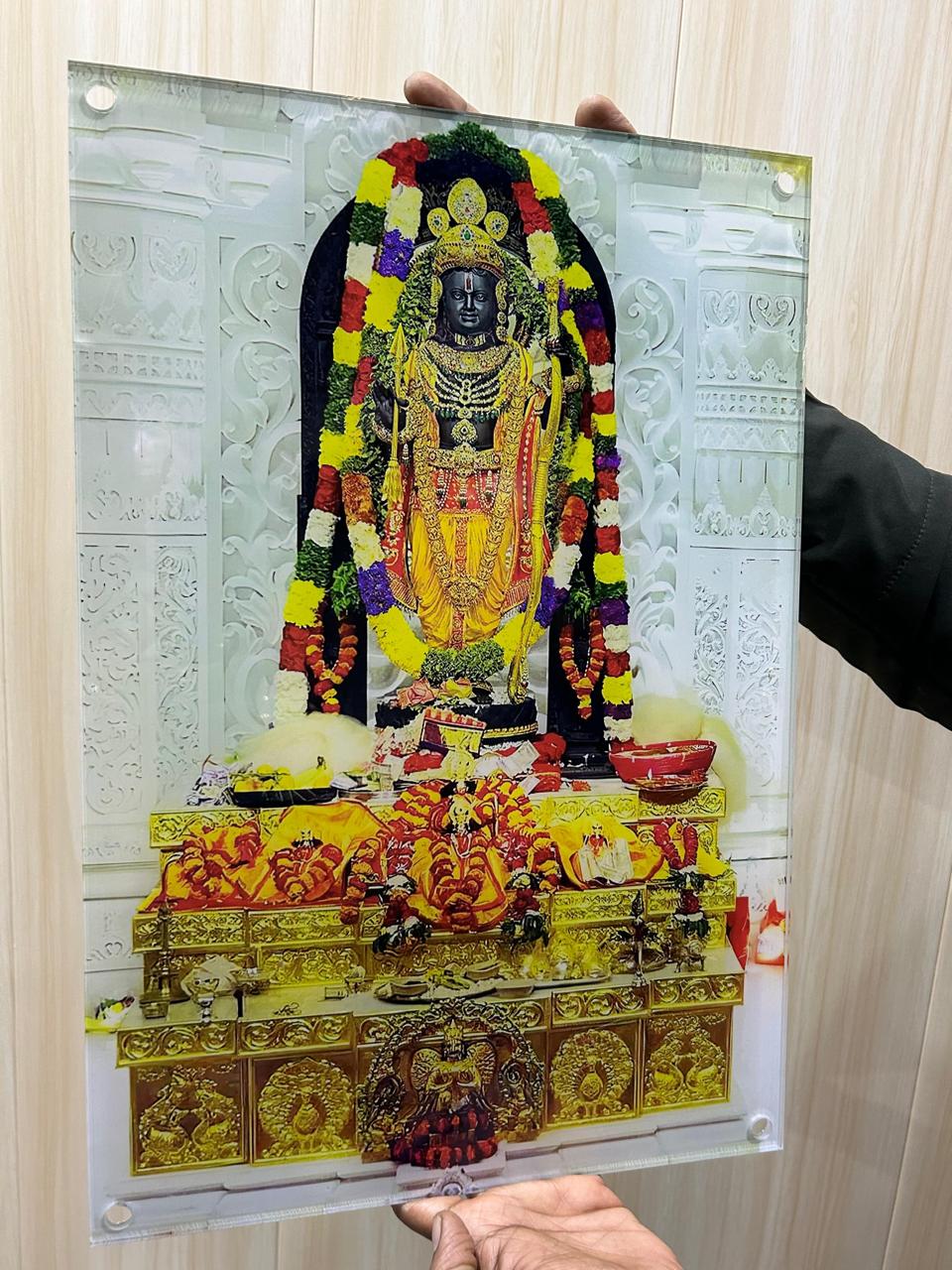 🪔 Premium Acrylic God Frame (Temple Design)