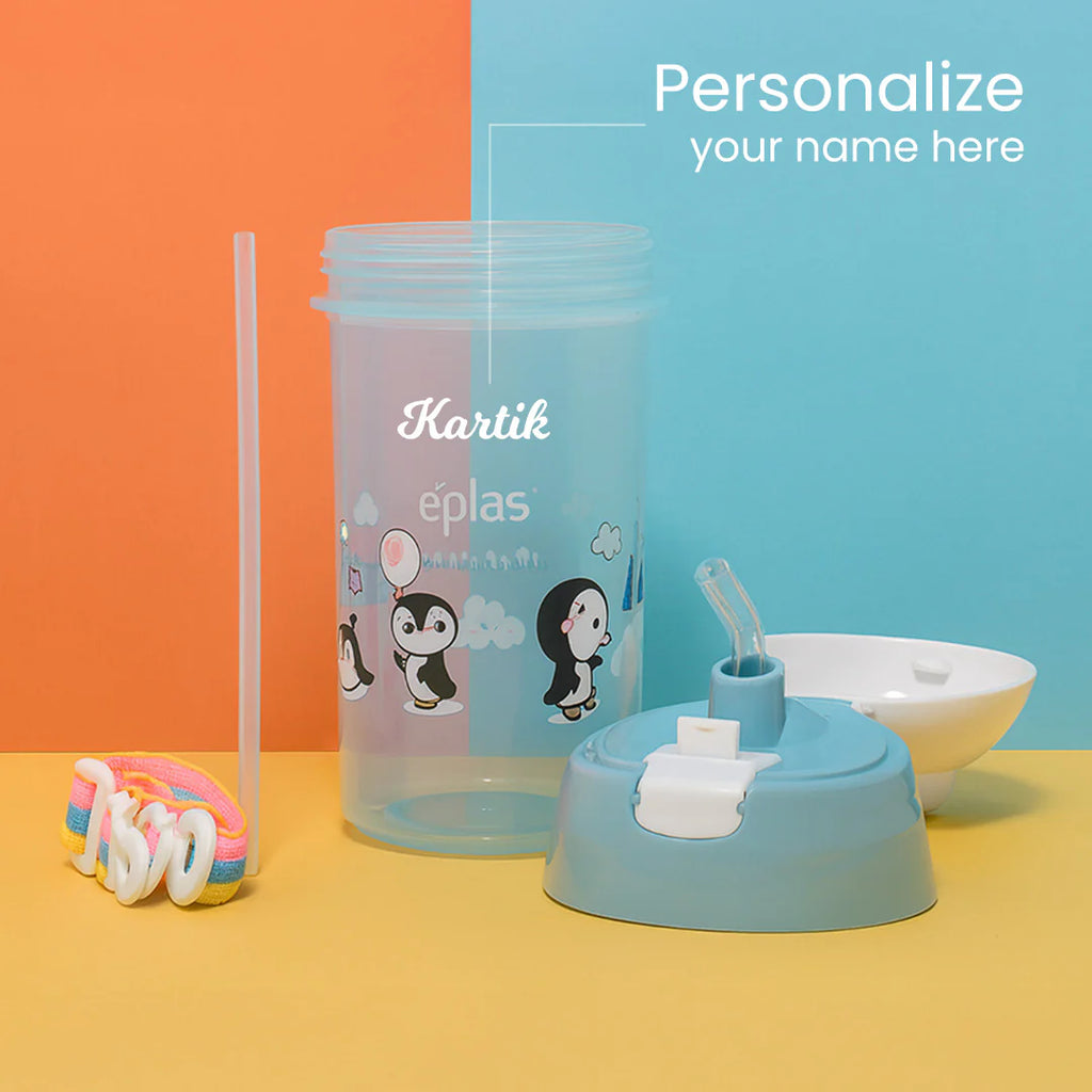 Personalized Penguin Kids Water Bottle