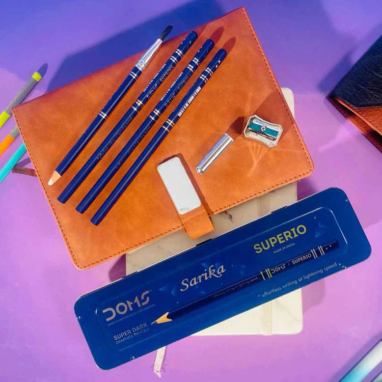 DOMS Superio Personalized Graphite Tin Set