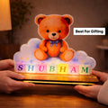Personalized Teddy Bear Acrylic LED Night Lamp