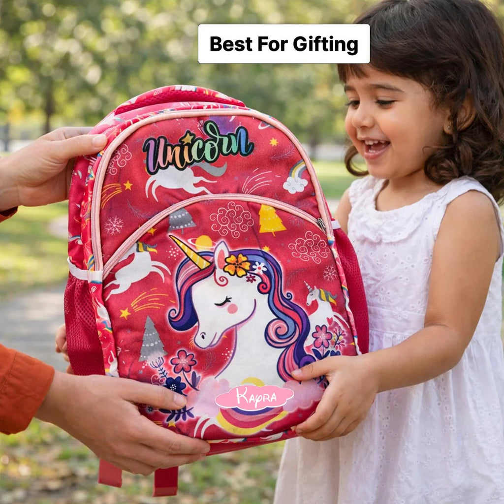 Enchanted Floral Unicorn Personalized School Backpack
