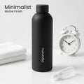 Customised Matte Black Stainless Steel Bottle