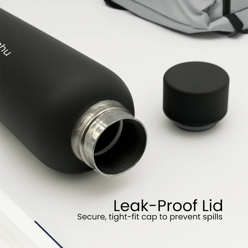 Customised Matte Black Stainless Steel Bottle