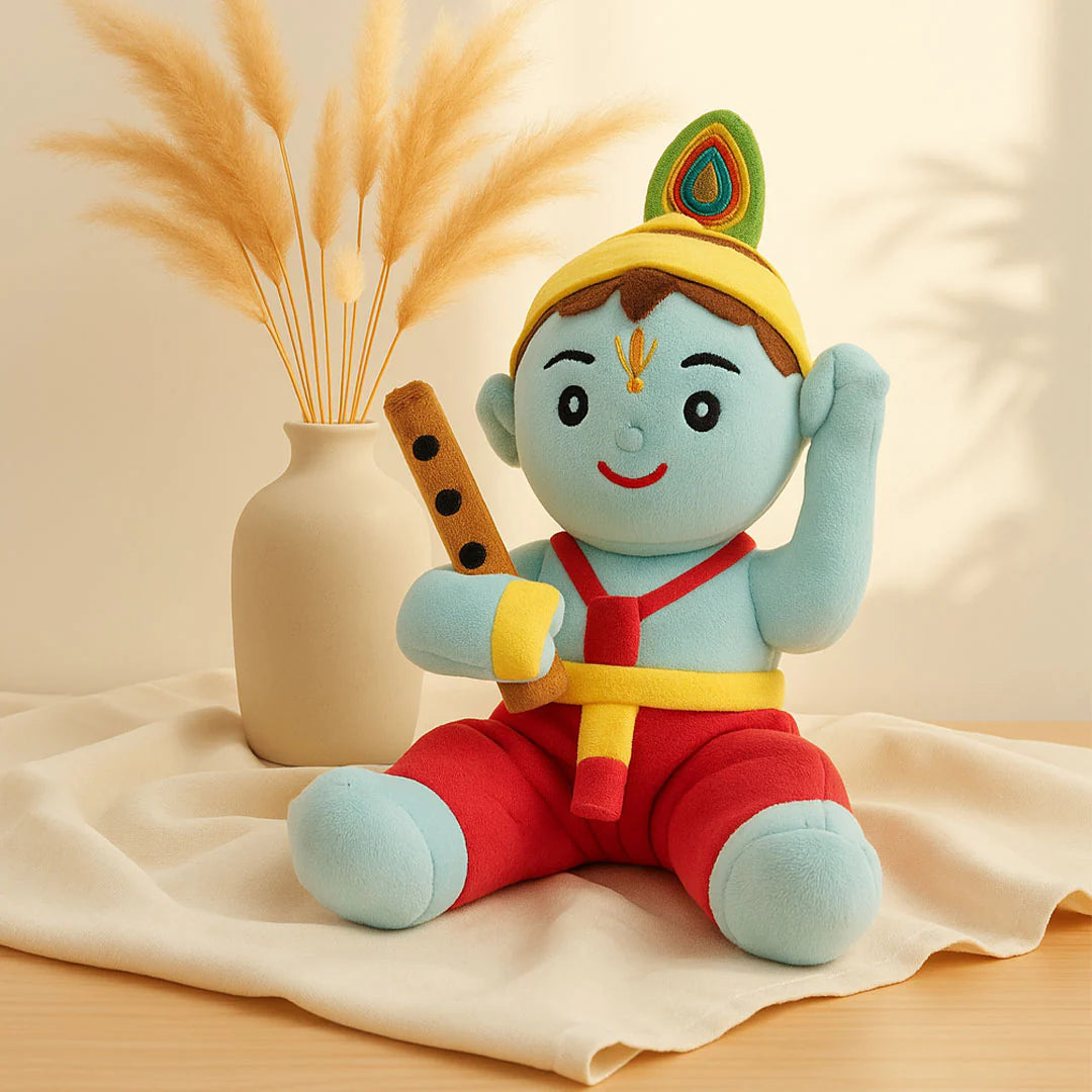 Divine "Little Krishna" Soft Plush Deity Toy