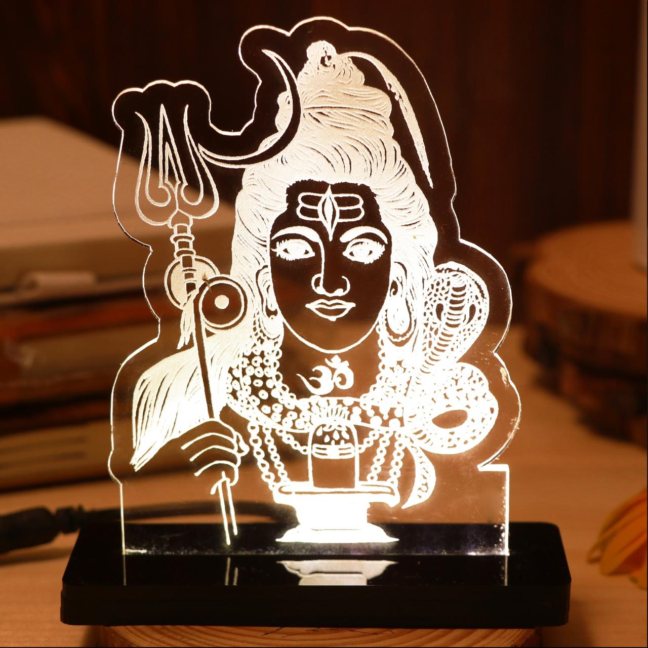 ✨ Mahadev Aura LED Blessing Frame — Power, Peace & Divine Protection