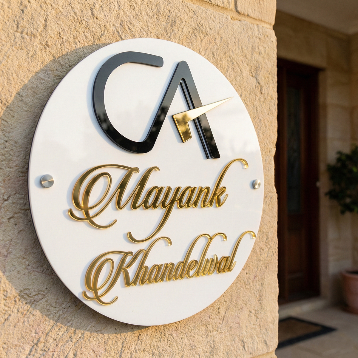 CA Name Plate