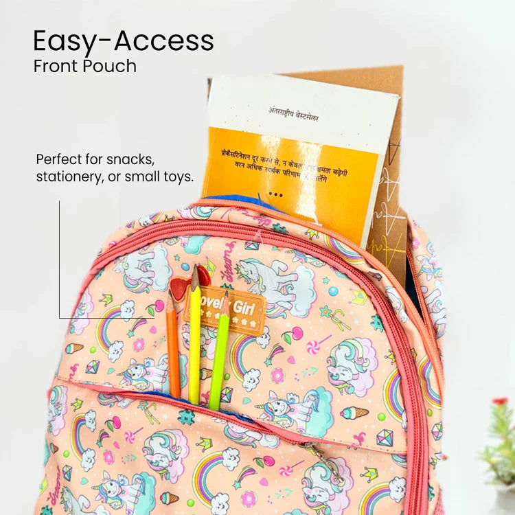Peach Sorbet Unicorn Personalized Dreams Backpack