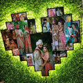 The Pixel-Heart Mosaic LED Photo Frame