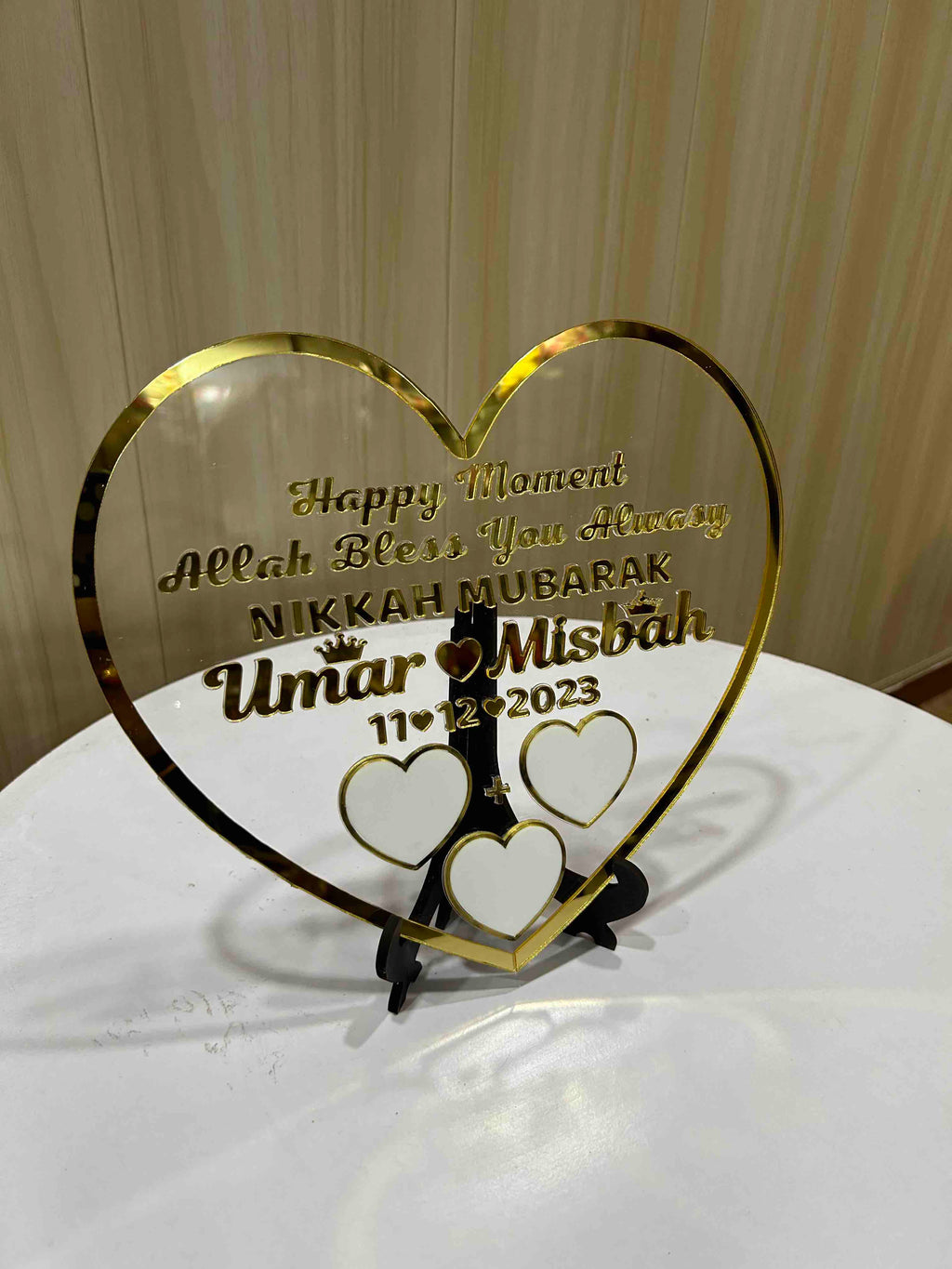 Eternal Union Fingerprint Custom Acrylic Plaque