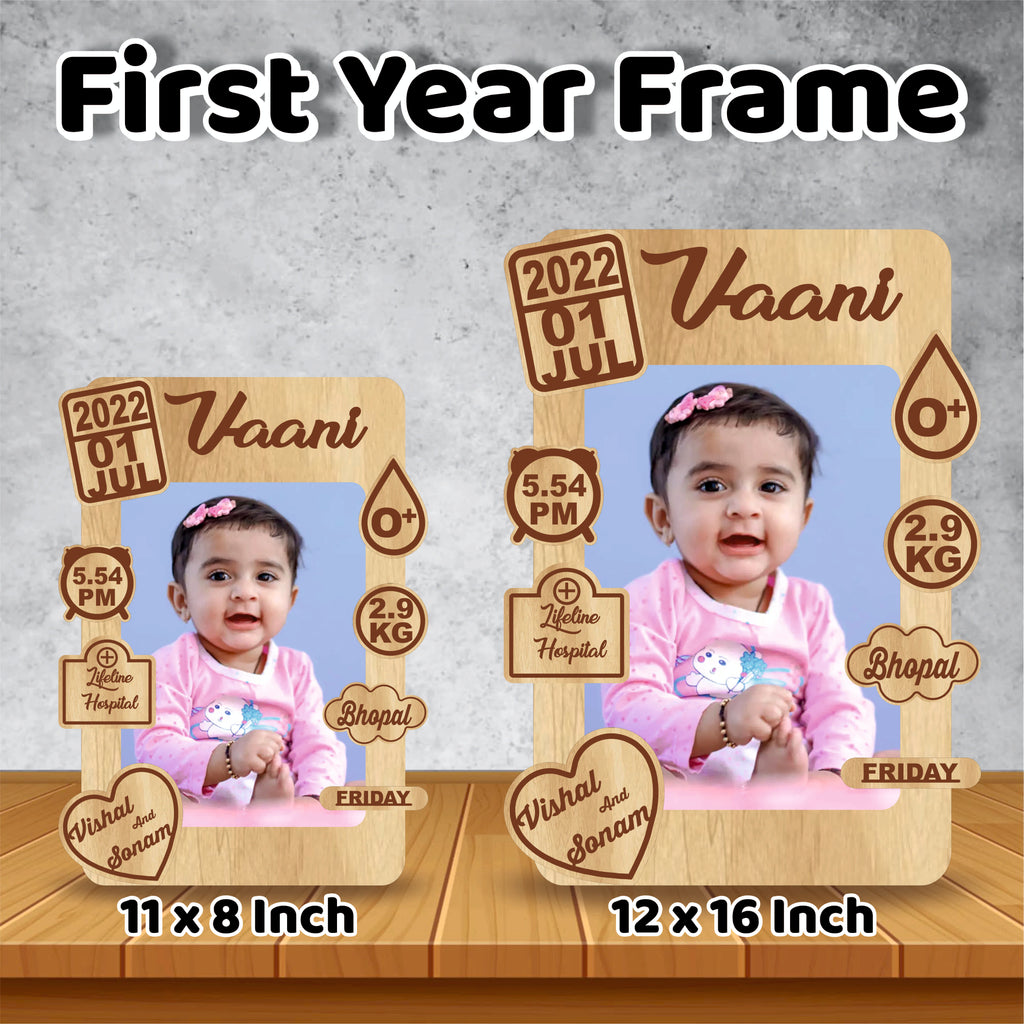 The "Newborn Story" Personalized Birth Detail Frame