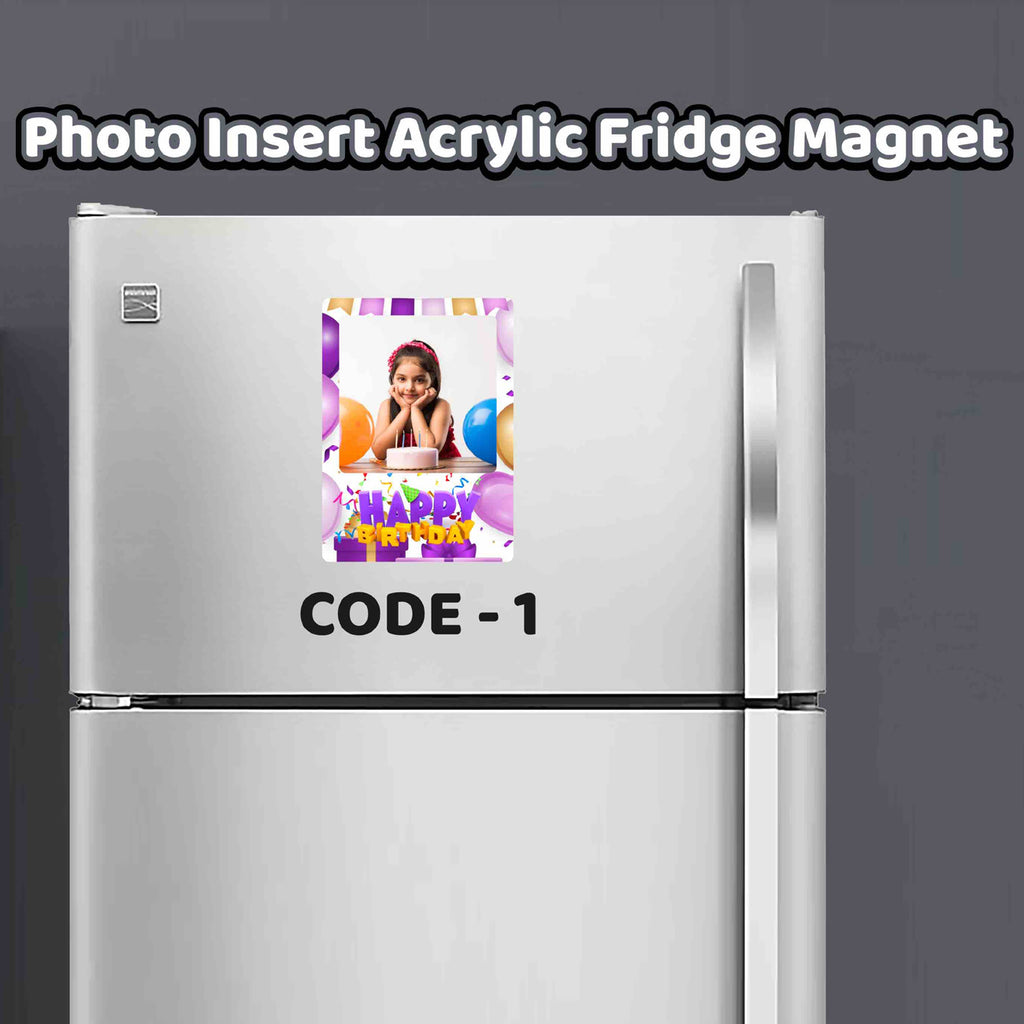 Themed Photo Insert Acrylic Fridge Magnets