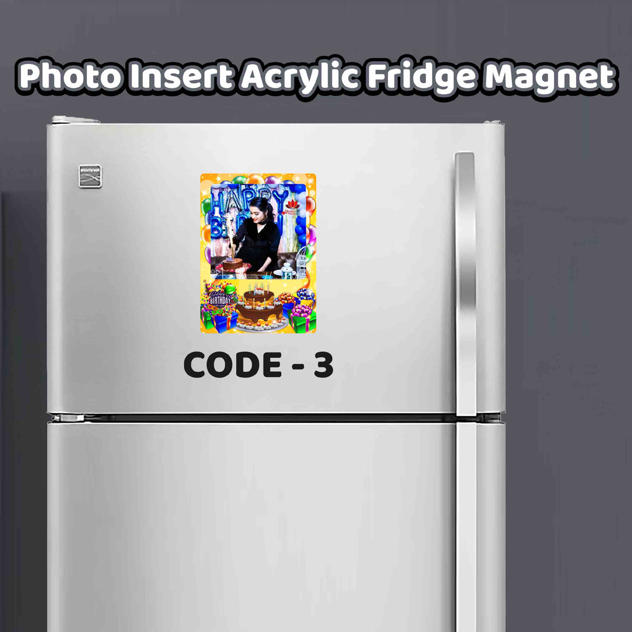 Themed Photo Insert Acrylic Fridge Magnets