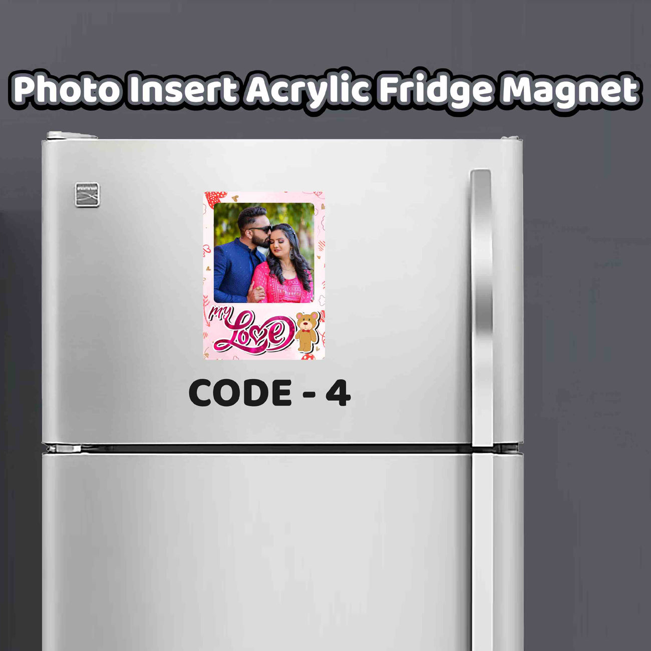 Themed Photo Insert Acrylic Fridge Magnets