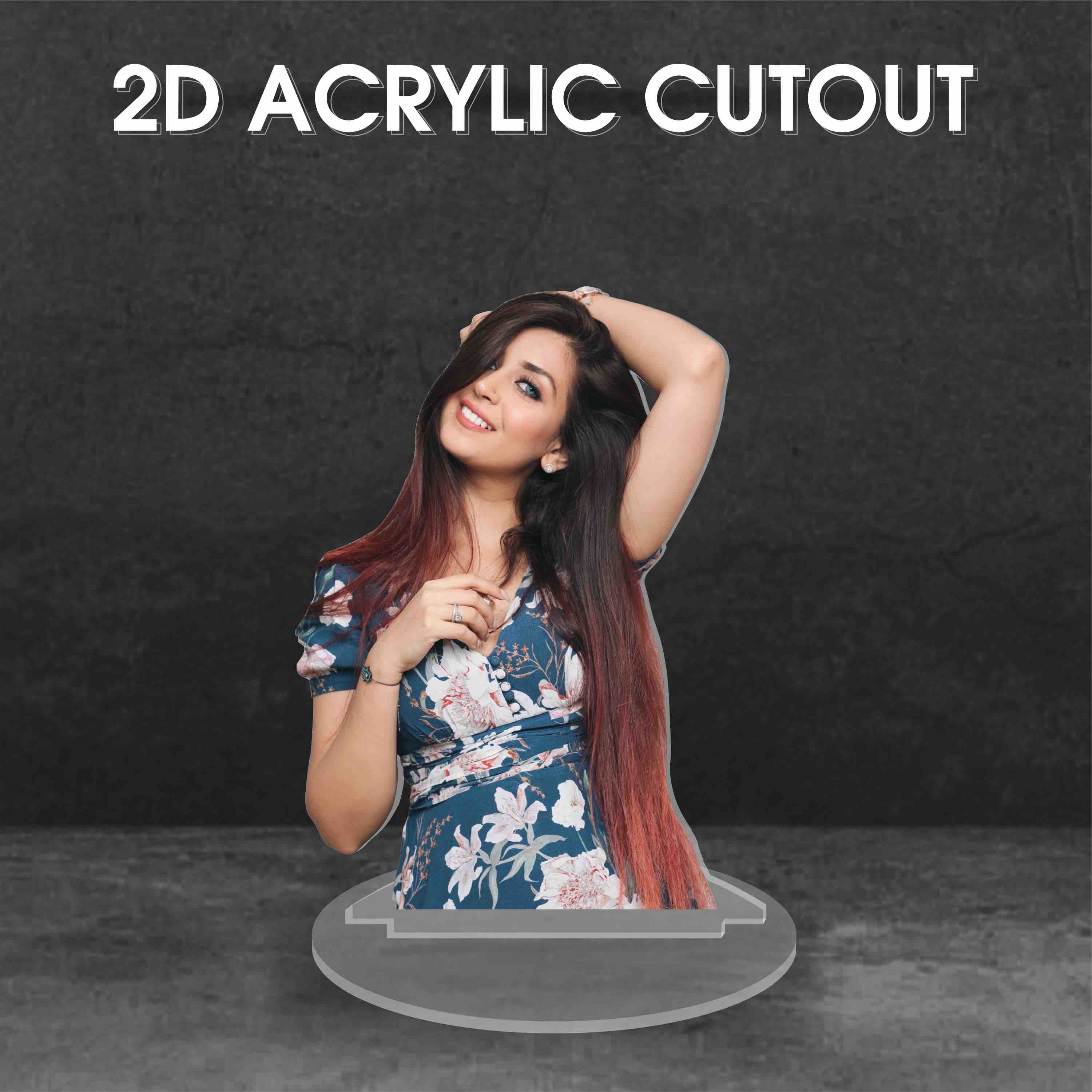 2D Acrylic Custom Photo Cutout
