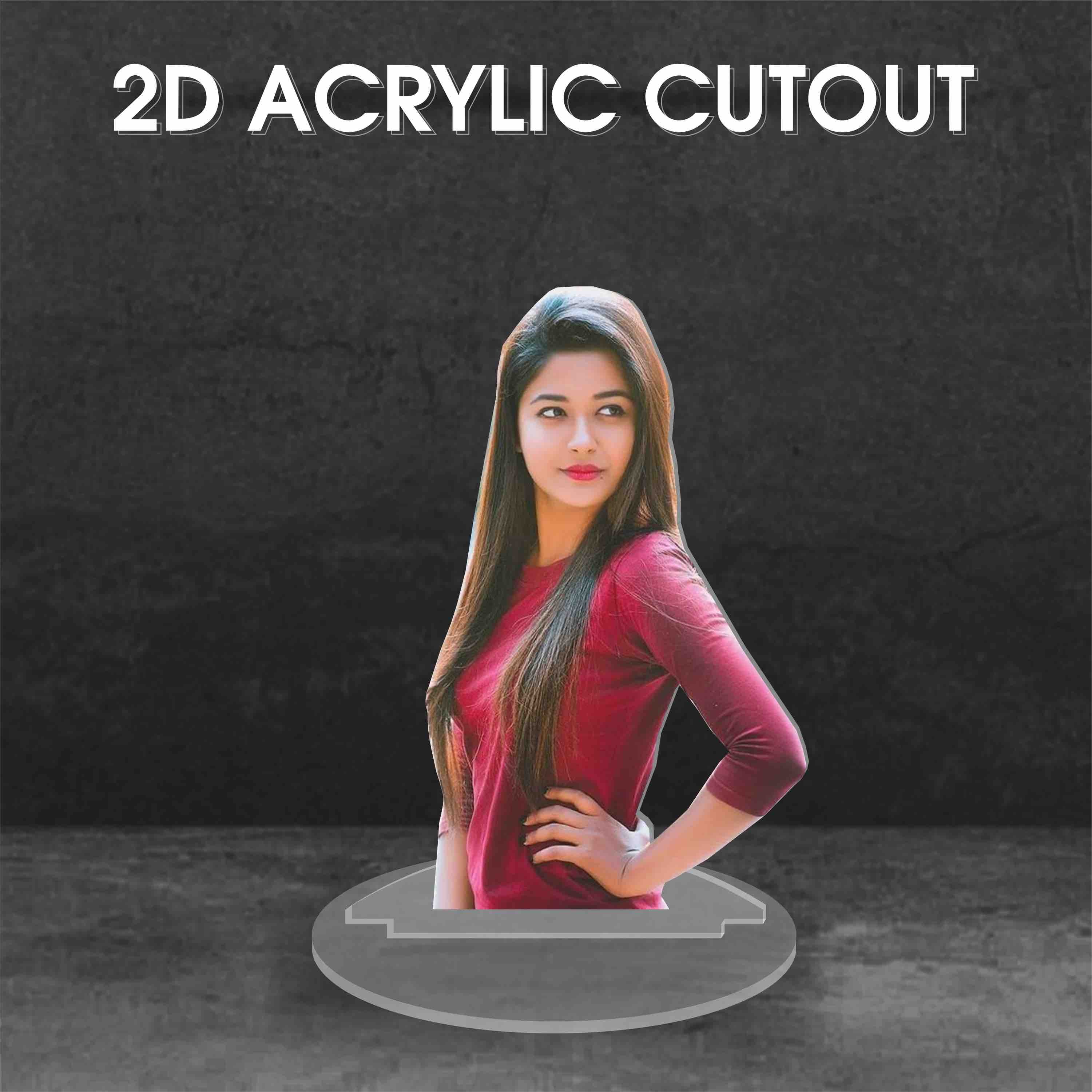 2D Acrylic Custom Photo Cutout