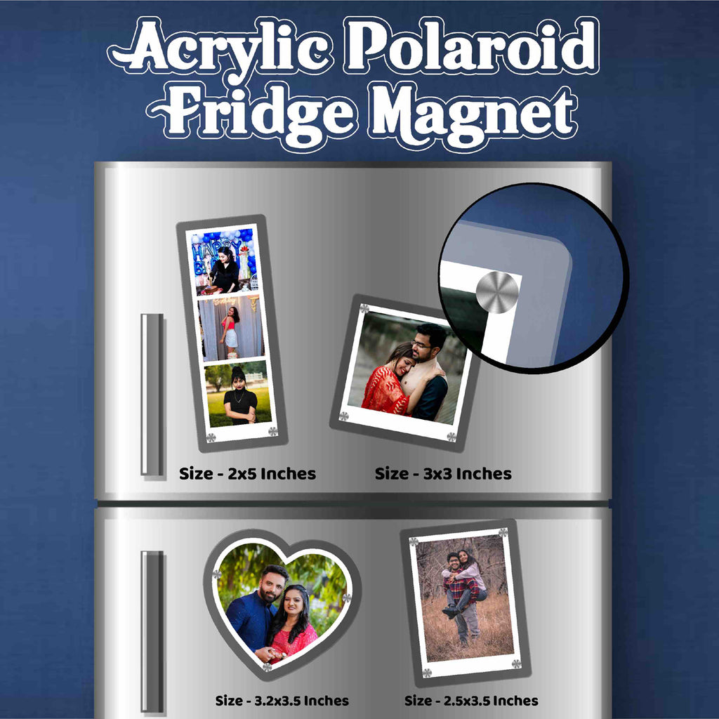 Premium Acrylic Polaroid Fridge Magnets