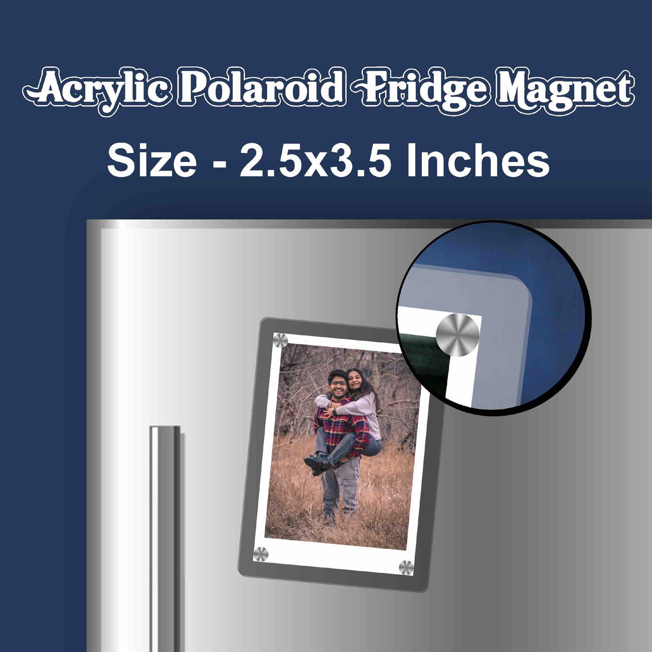 Premium Acrylic Polaroid Fridge Magnets