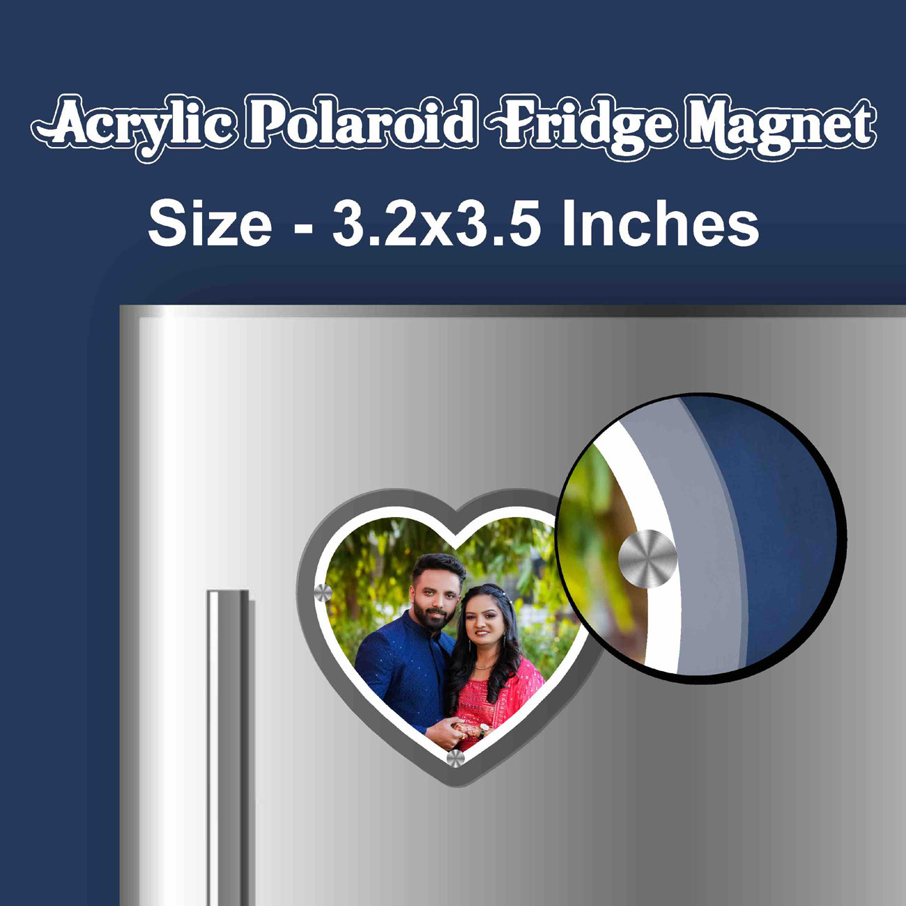 Premium Acrylic Polaroid Fridge Magnets