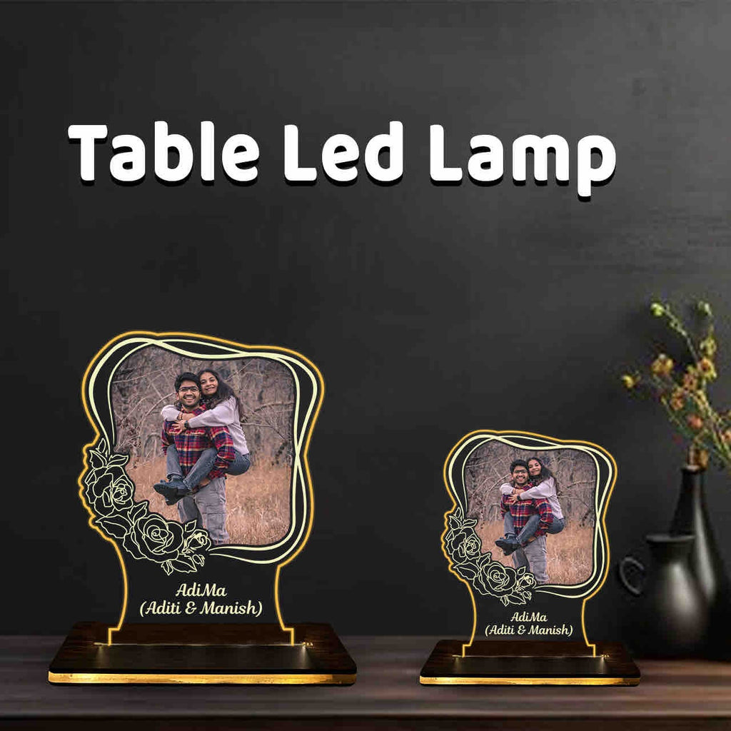 Personalized Acrylic LED Photo Cutout Table Lamp