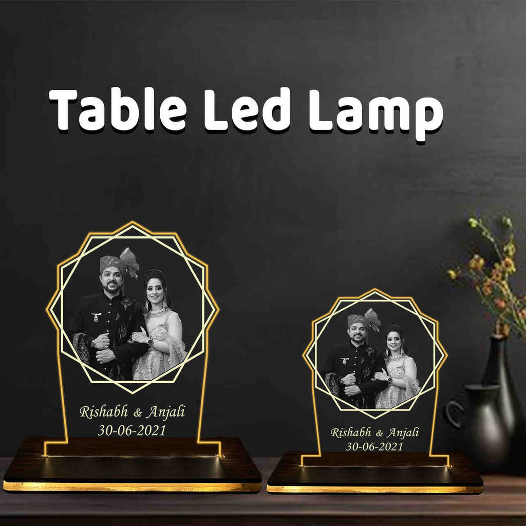 Personalized Acrylic LED Photo Cutout Table Lamp