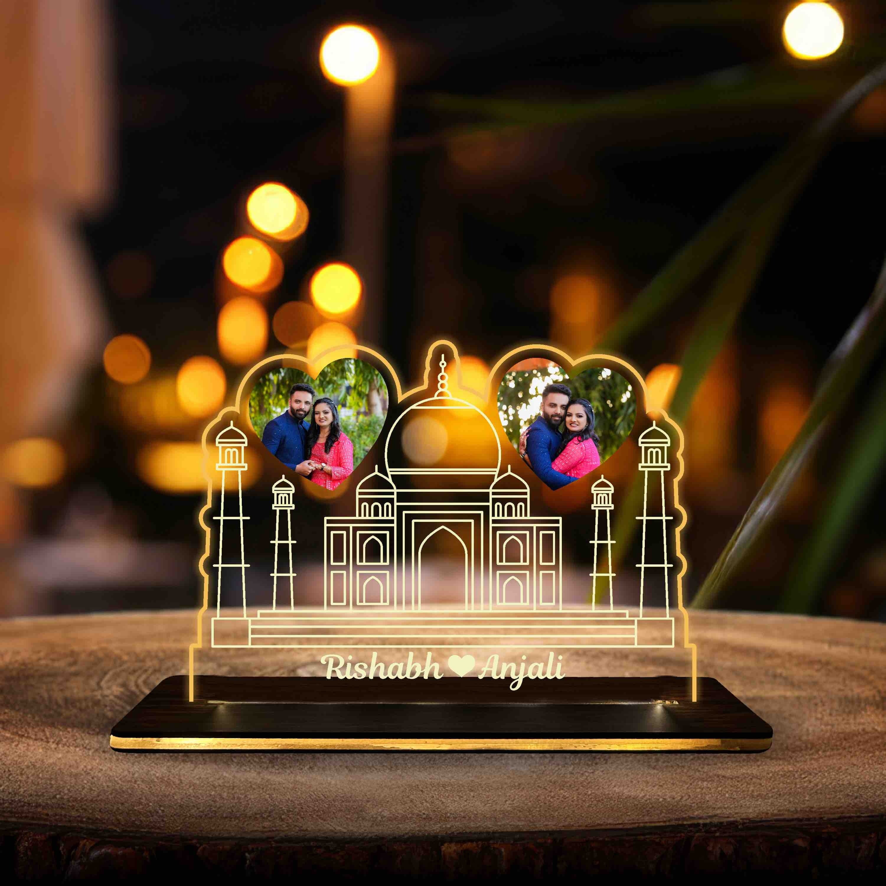 Personalized Acrylic LED Photo Cutout Table Lamp