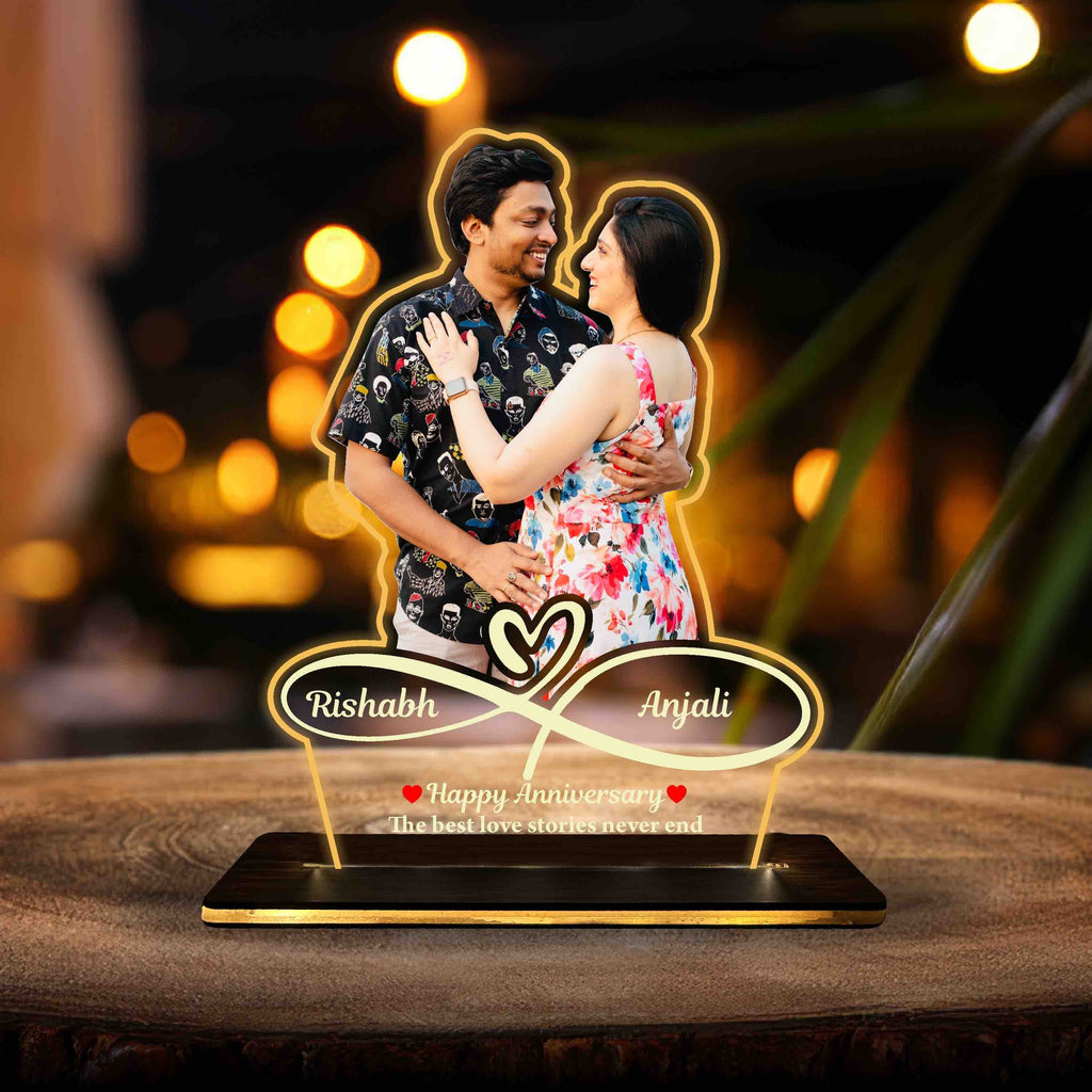Personalized Acrylic LED Photo Cutout Table Lamp