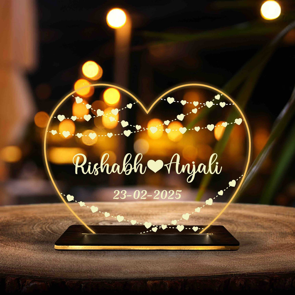 Personalized Acrylic LED Photo Cutout Table Lamp
