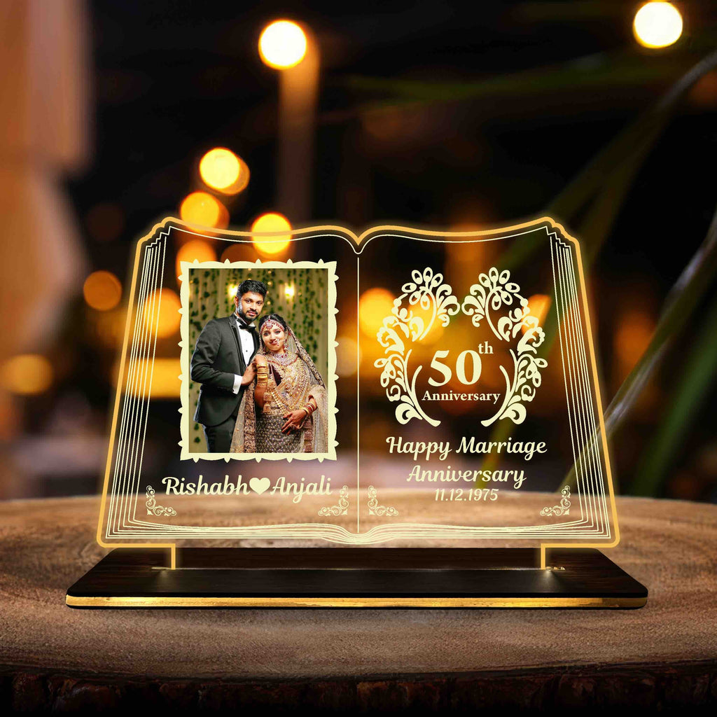 Personalized Acrylic LED Photo Cutout Table Lamp