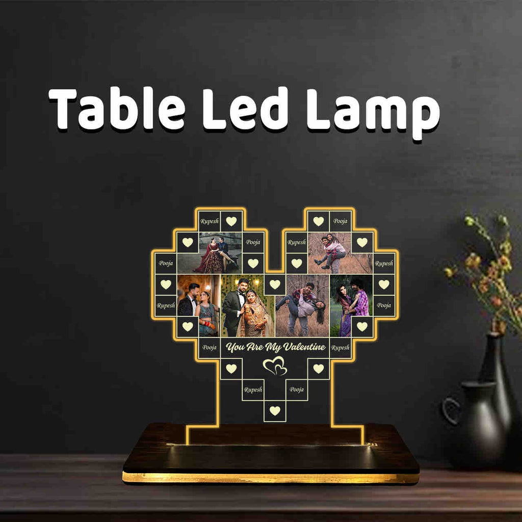 Personalized Acrylic LED Photo Cutout Table Lamp