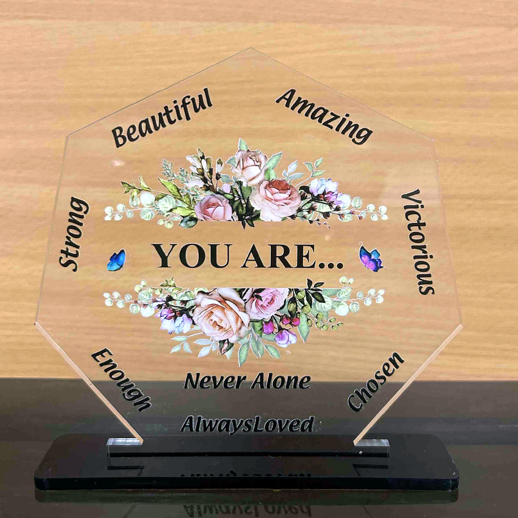 Womens Empowerment & Faith Acrylic Affirmation Acrylic Plaques