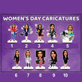 Customised Women's Day Carricature  #womenhustler