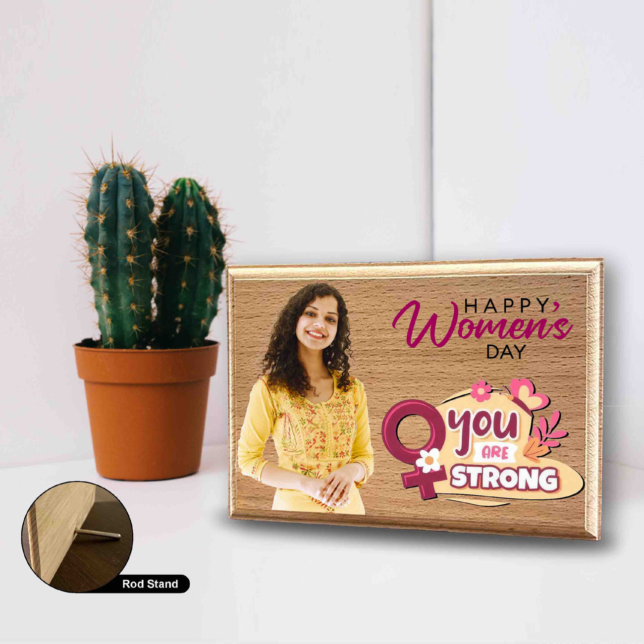 Womens Day Special Natural Wooden Plaque