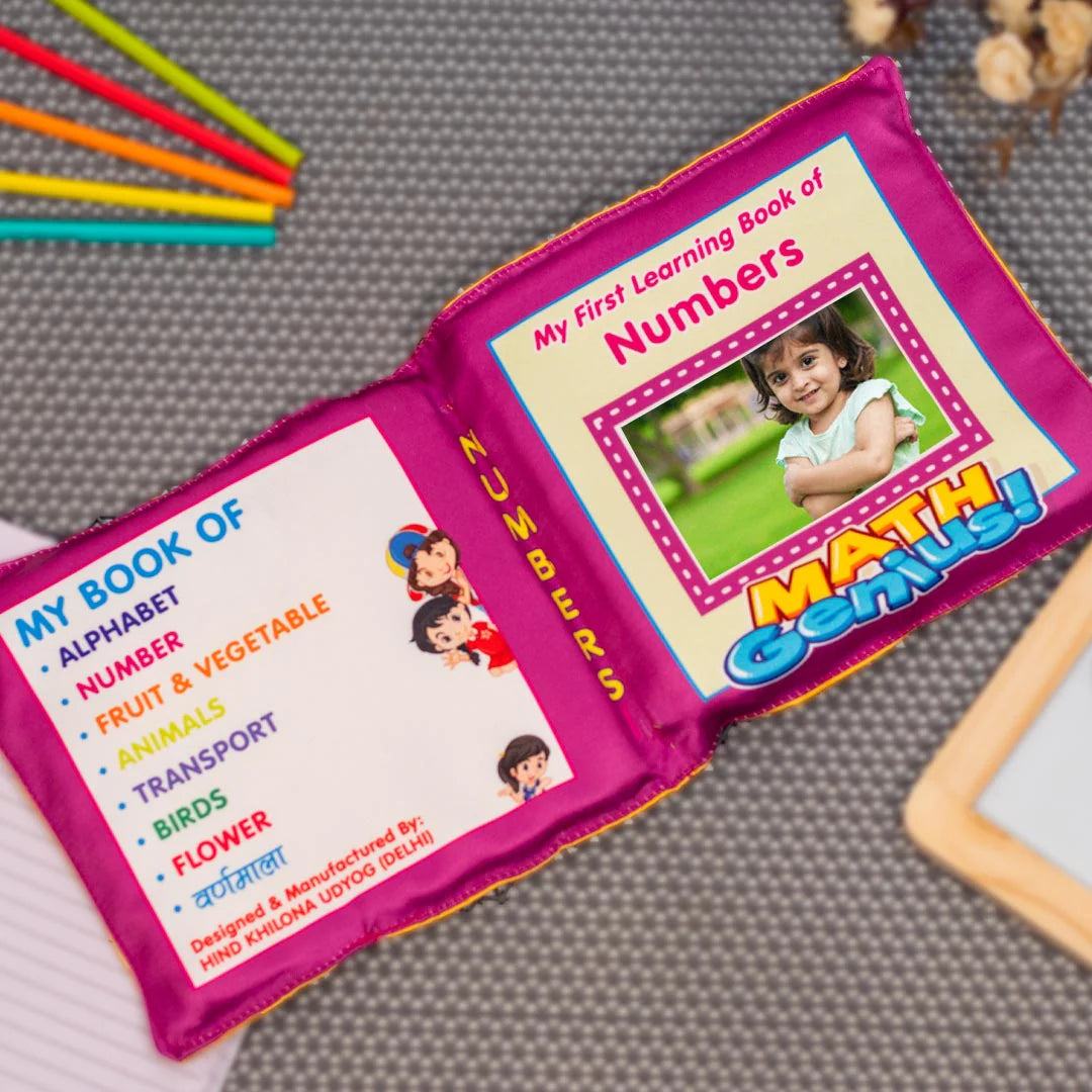 Ultimate "My First Learning Book" – Personalized Soft Pillow Book
