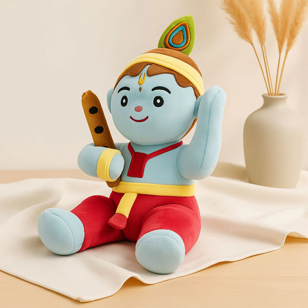 Divine "Little Krishna" Soft Plush Deity Toy