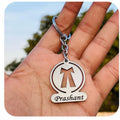 Personalized Advocate Stainless Steel Keychain