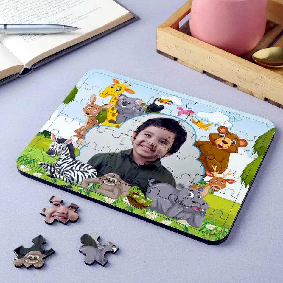 Personalized Safari Photo Puzzle