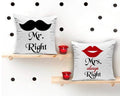 Mr. Right & Mrs. Always Right Decorative Pillow Set