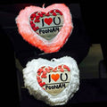 Personalized Heart Fur Cushion